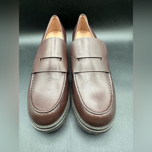 Cole Haan Camea Lug Leather Loafer Brown Womens 10.5B - Picture 2 of 6